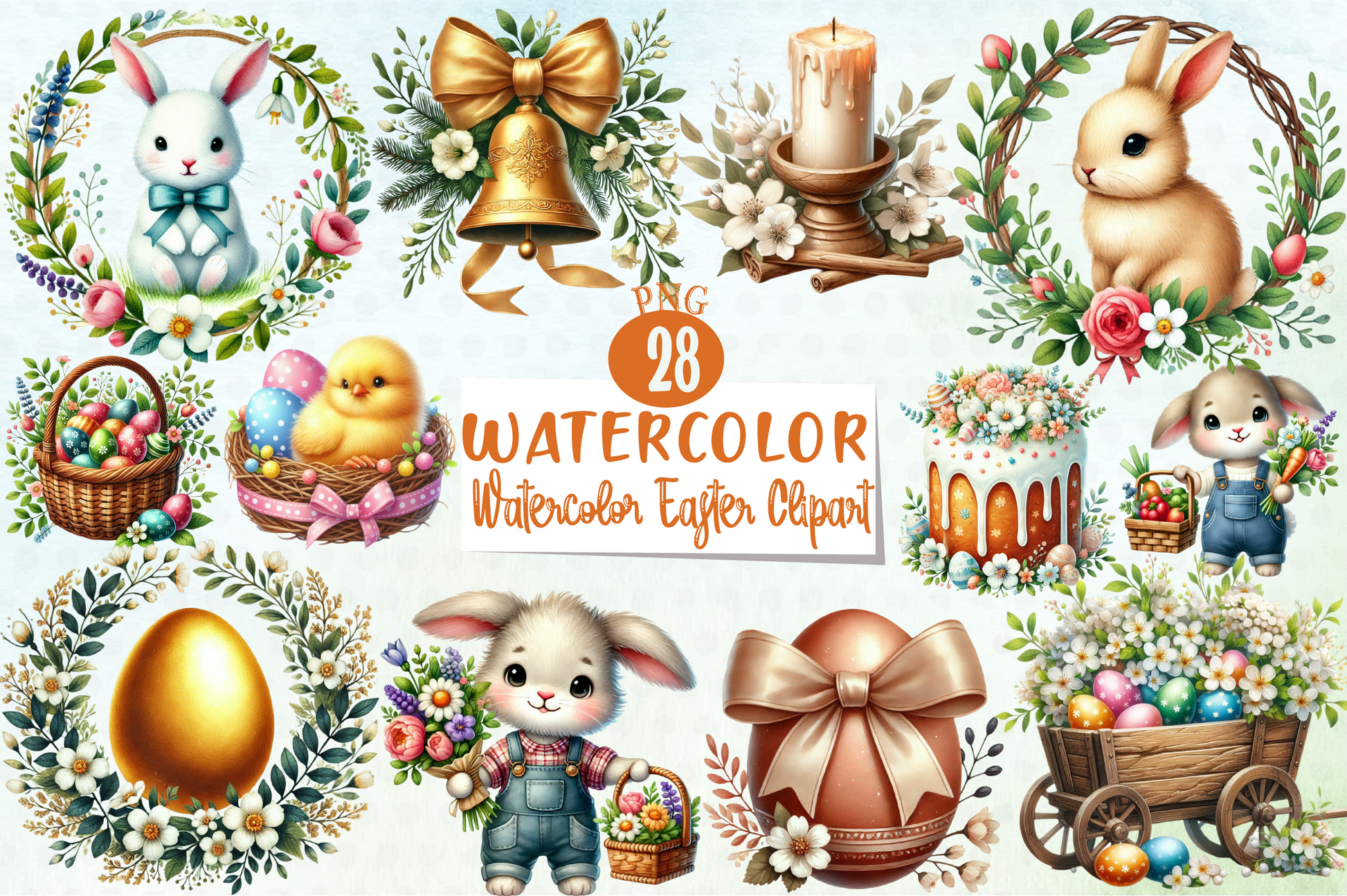 Easter Clipart Bundle 4 - CraftNest - Digital Crafting and Art