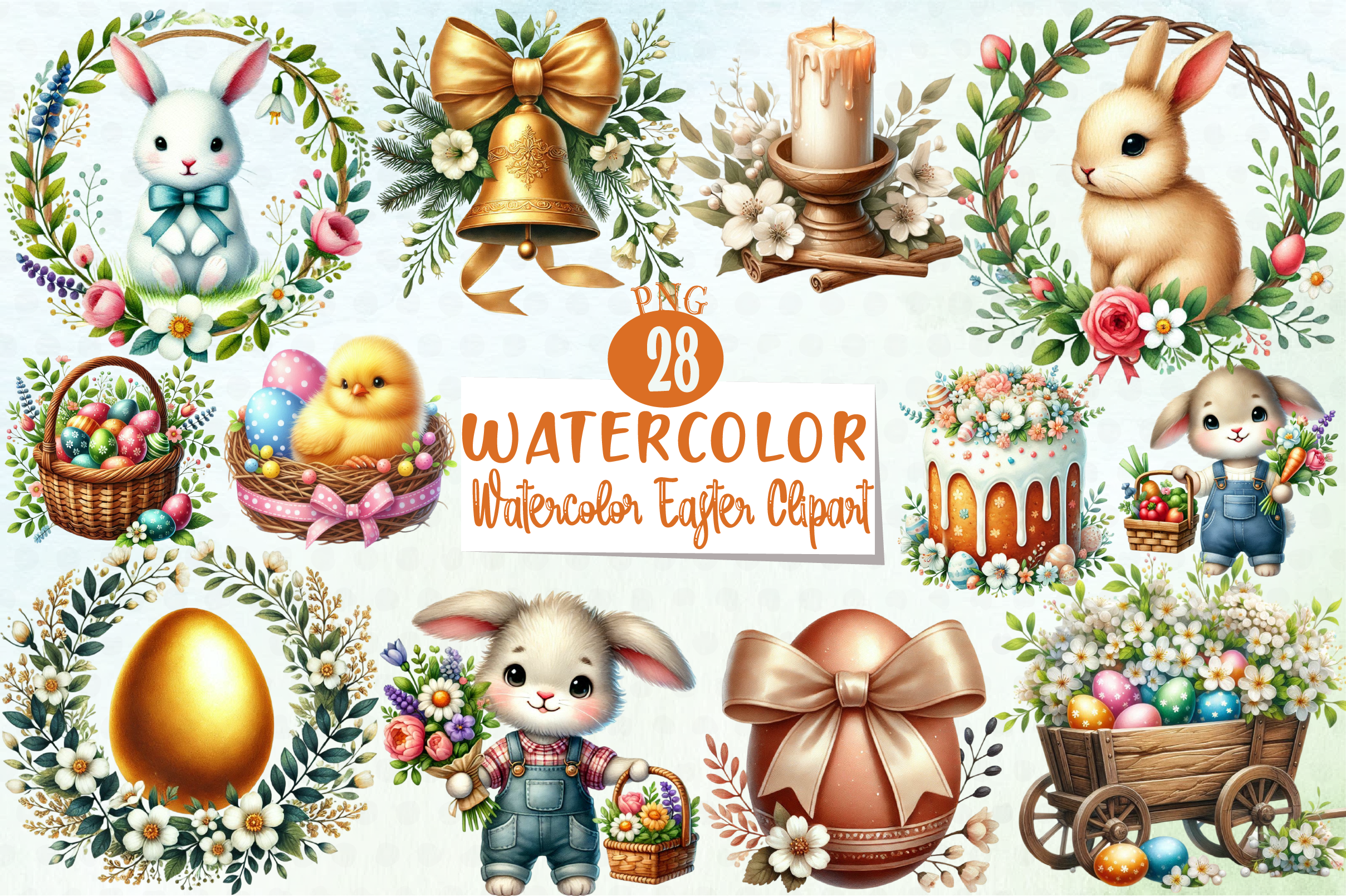 Easter Clipart Bundle 4 - CraftNest - Digital Crafting and Art