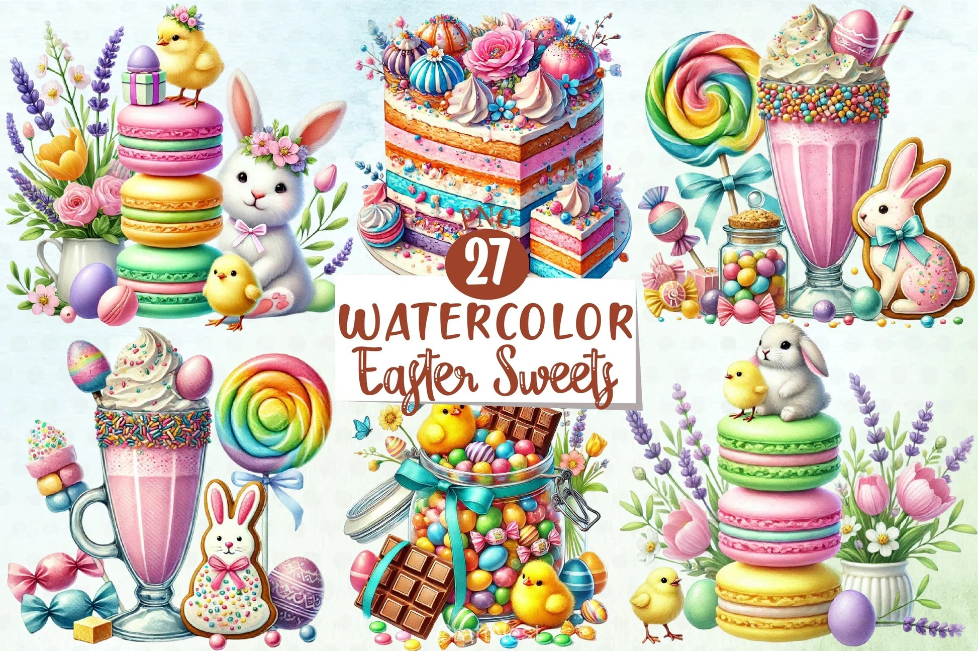Easter Sweets Clipart Bundle 3 - CraftNest - Digital Crafting and Art