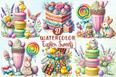 Easter Sweets Clipart Bundle 3 - CraftNest - Digital Crafting and Art