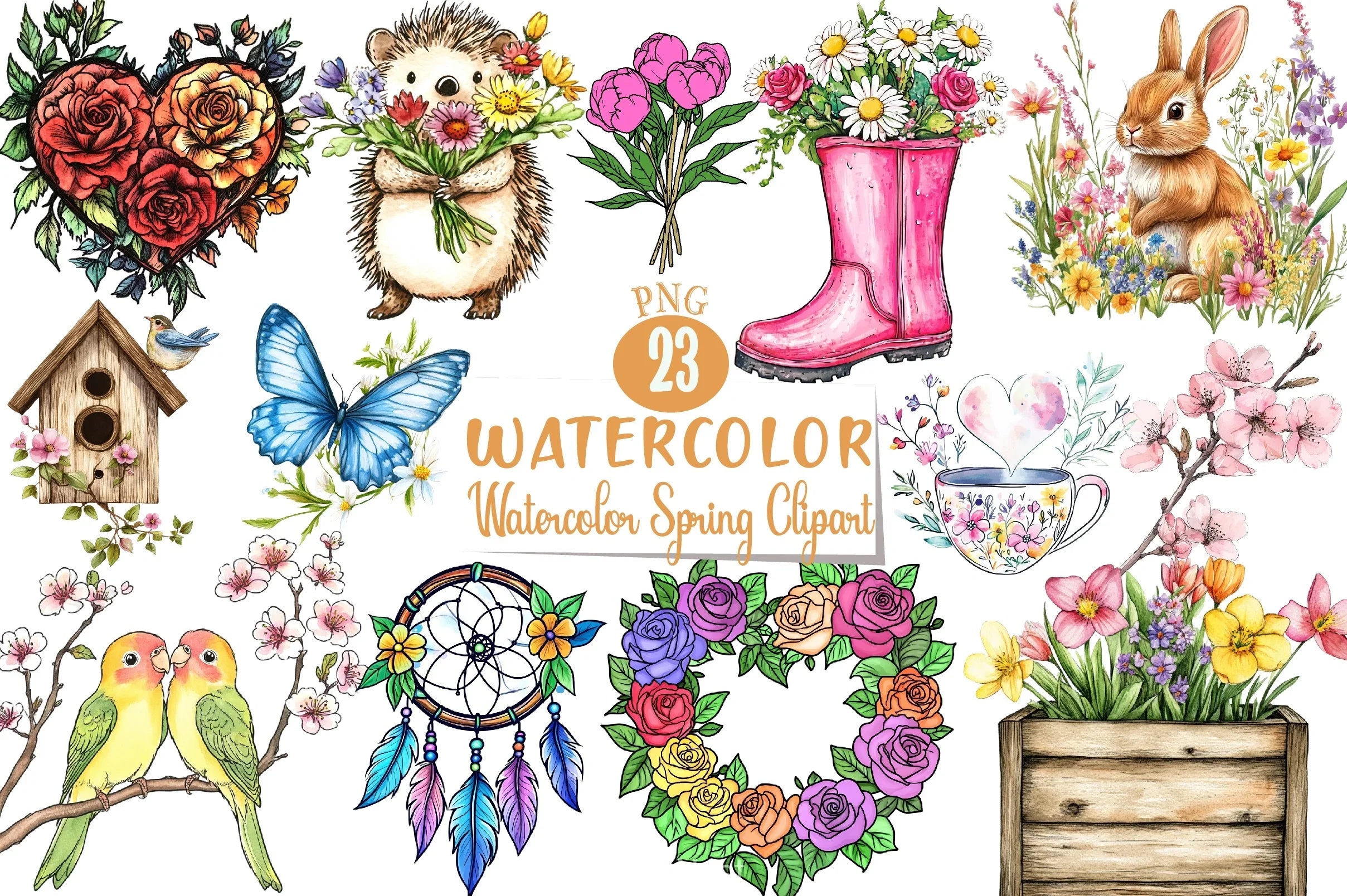 Spring Clipart Bundle 5 - CraftNest - Digital Crafting and Art