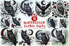 Gothic Owls Clipart Bundle