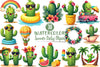 Summer Cactus Clipart Bundle 4