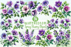 Spring Flowers Clipart Bundle 8 - CraftNest - Digital Crafting and Art