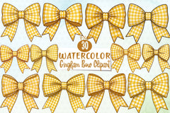 Gingham Bow Clipart Bundle - CraftNest - Digital Crafting and Art
