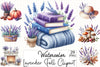 Lavender Fall Clipart Bundle