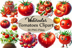 Tomatoes Clipart Bundle - CraftNest - Digital Crafting and Art