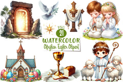 Christian Easter Clipart Bundle 3 - CraftNest - Digital Crafting and Art