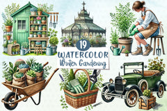 Winter Gardening Clipart Bundle 1 - CraftNest - Digital Crafting and Art