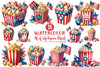 4th of July Popcorn Clipart Bundle 1