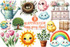 Happy Spring Clipart Bundle