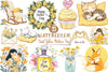 Pastel Yellow Mother's Day Clipart Bundle