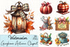 Gingham Autumn Clipart Bundle 4