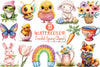 Crochet Spring Clipart Bundle