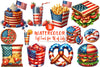 Fast Food 4th of July Clipart Bundle