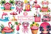 Pink Summer Clipart Bundle 8