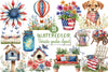 Patriotic Garden Clipart Bundle 4