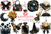Glitter Luxury Black Spring Clipart Bundle 7
