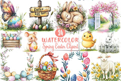 Spring Easter Clipart Bundle 1 - CraftNest - Digital Crafting and Art