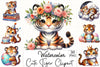 Cute Tiger Clipart Bundle
