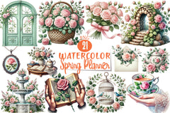 Spring Planner Clipart Bundle 2 - CraftNest - Digital Crafting and Art