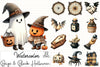 Beige & Black Halloween Clipart Bundle 1