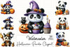 Halloween Panda Clipart Bundle
