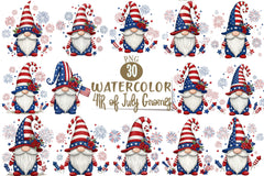4th of July Gnomes Clipart Bundle 2 - CraftNest - Digital Crafting and Art