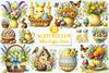 Yellow Easter Gingham Clipart Bundle 6