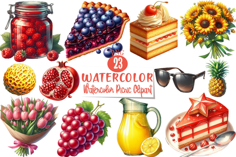 Picnic Clipart Bundle - CraftNest - Digital Crafting and Art