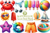 Summer Beach Clipart Bundle