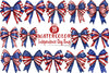 Independence Day Bows Clipart Bundle