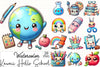 Kawaii School Clipart Bundle 3