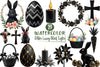 Glitter Black Easter Clipart Bundle