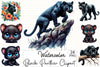 Black Panther Clipart Bundle
