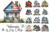 4th of July Cottage Clipart Bundle