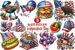 4th of July Independence Day Clipart Bundle - CraftNest - Digital Crafting and Art