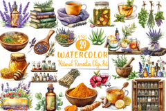 Natural Remedies Clipart Bundle 5 - CraftNest - Digital Crafting and Art