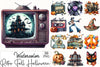 Retro Fall Halloween Clipart Bundle 1