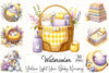 Yellow Lilac Baby Nursery Clipart Bundle