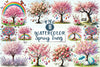 Spring Trees Clipart Bundle
