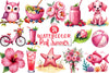 Pink Summer Clipart Bundle 7
