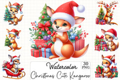 Christmas Kangaroo Clipart Bundle - CraftNest - Digital Crafting and Art