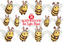 Bee Easter Clipart Bundle - CraftNest - Digital Crafting and Art