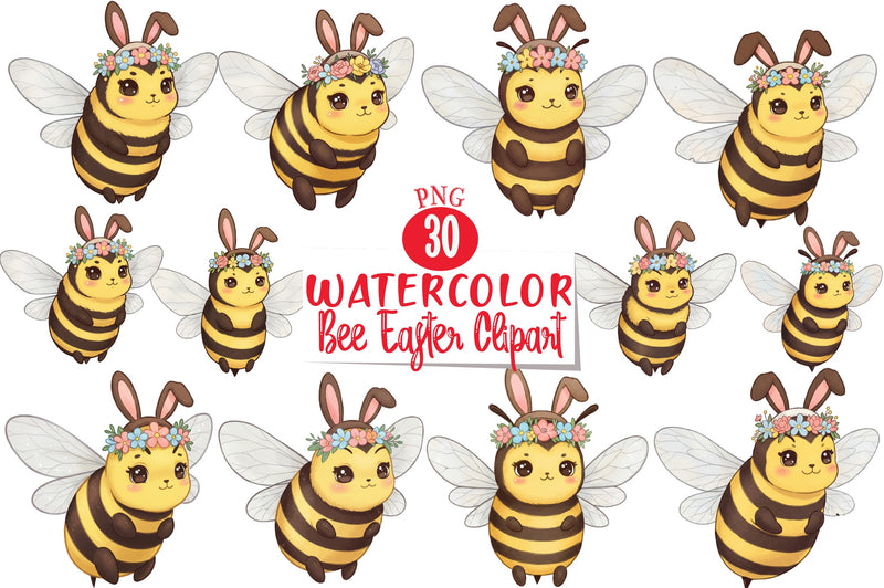 Bee Easter Clipart Bundle - CraftNest - Digital Crafting and Art