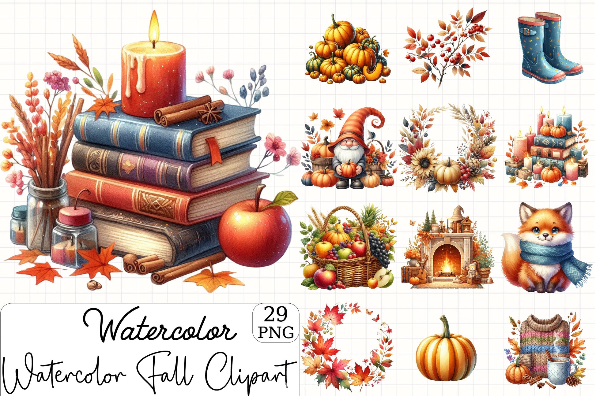 Fall Clipart Bundle - CraftNest - Digital Crafting and Art