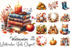Fall Clipart Bundle - CraftNest - Digital Crafting and Art