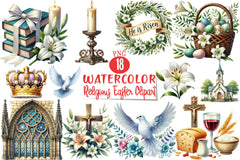 Religious Easter Clipart Bundle 1 - CraftNest - Digital Crafting and Art