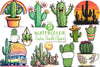 Cactus Doodle Clipart Bundle