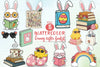 Groovy Easter Retro Flower Clipart Bundle